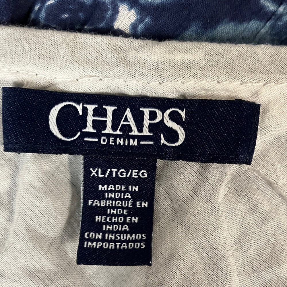 3/$15 ❤️ chaps tiered peasant skirt elastic waist xl 16 - Picture 3 of 8